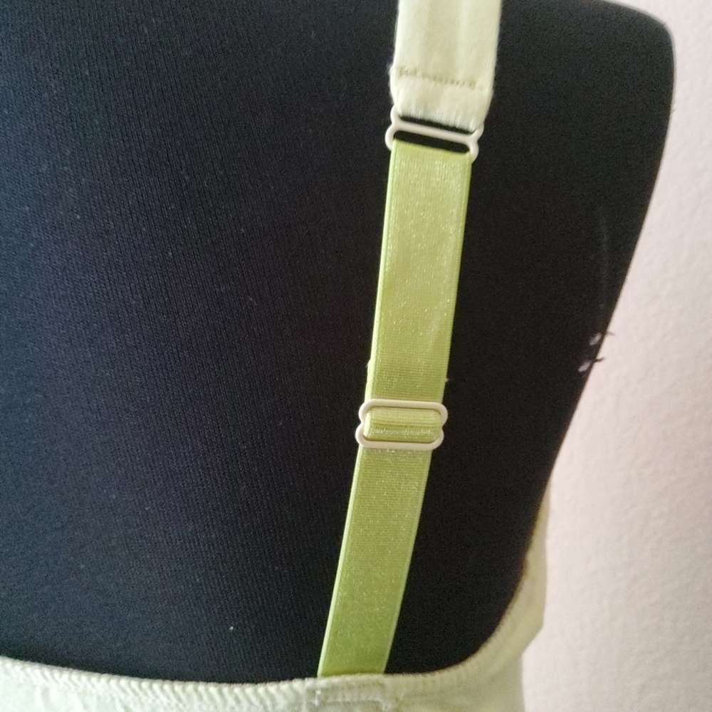 Soft Surroundings Underwire Cami Tank Top Size 36B Green - Picture 6 of 9
